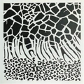 30 x 30cm Giraffe and Leopard  Print Duo Stencil