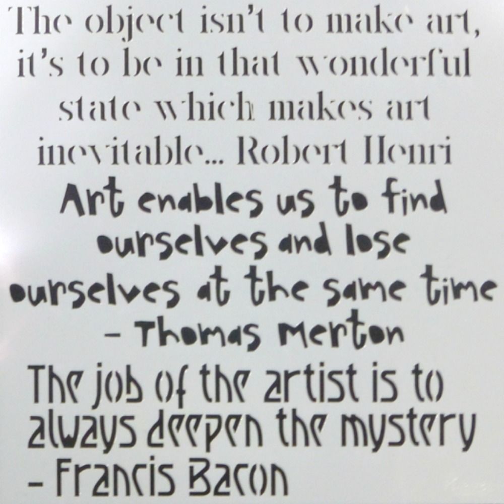 Mixed Media Stencils