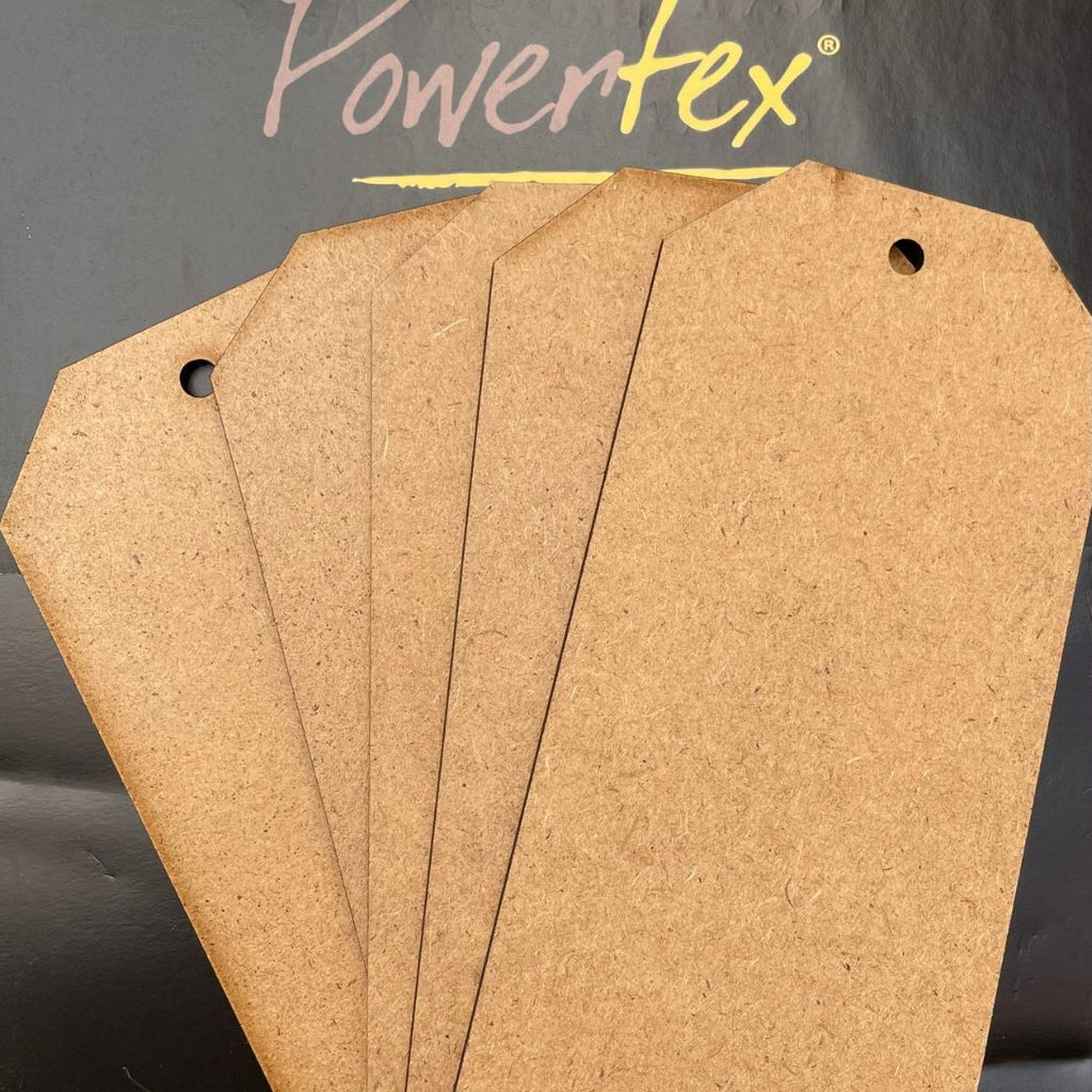 MDF Tags, Pack of Five