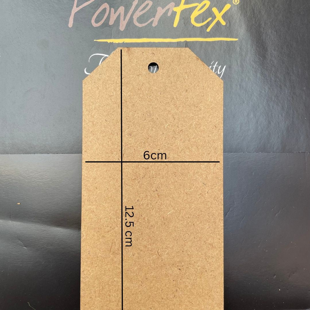 MDF Tags, Pack of Five