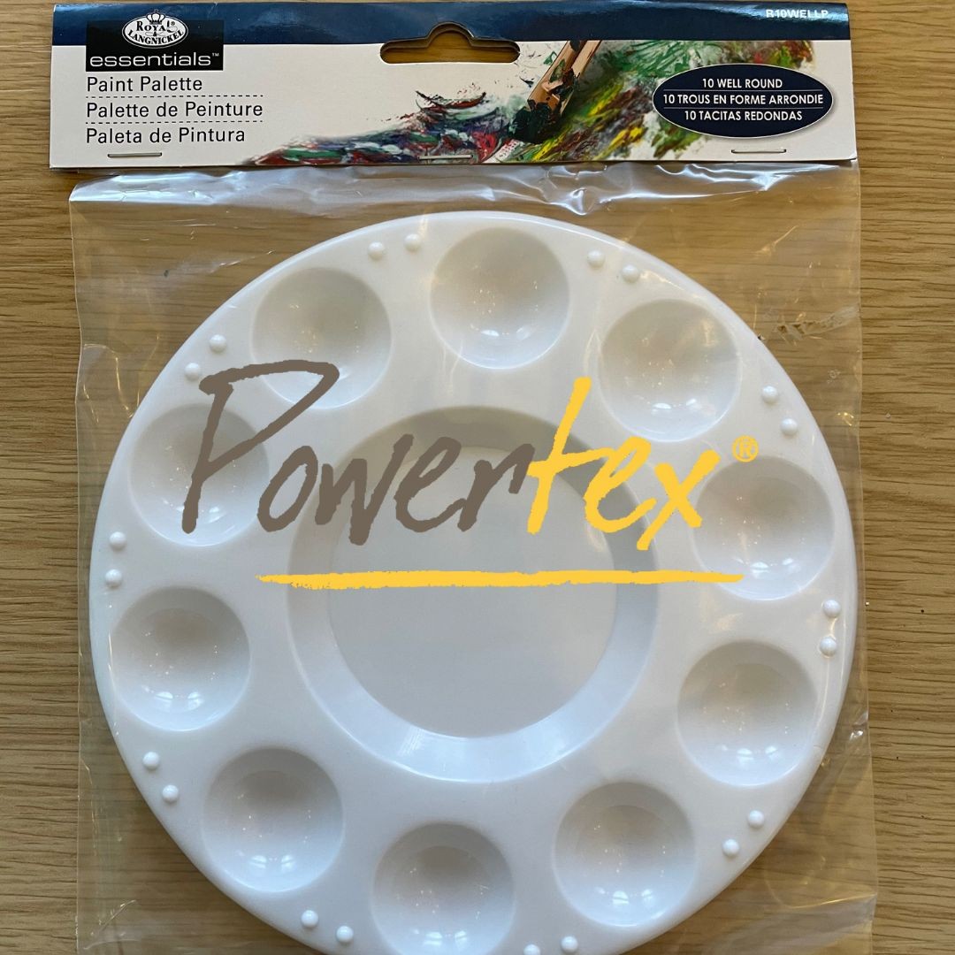 Powertex Round Plastic Paint Palette