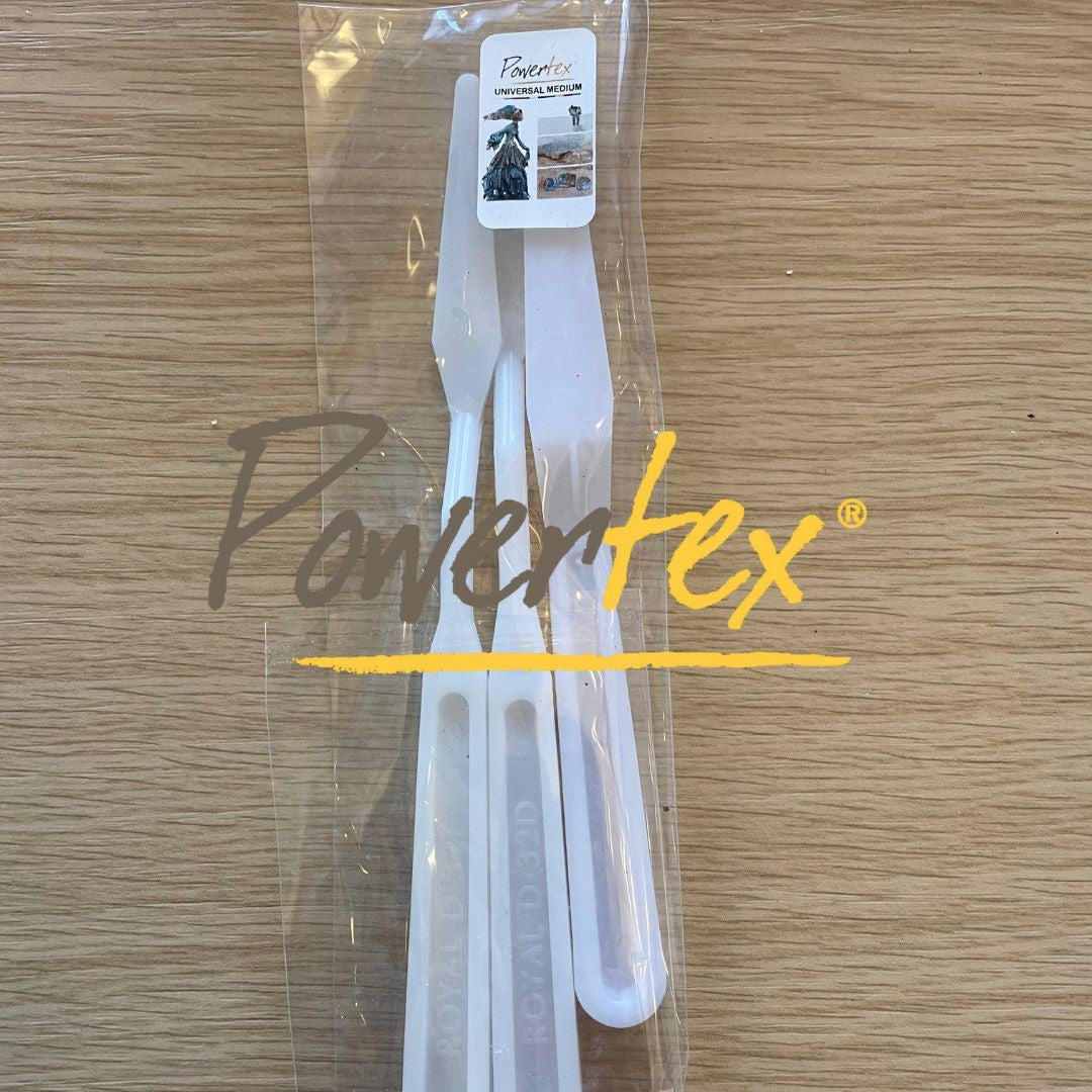 Powertex Plastic Palette Knives Set of Three