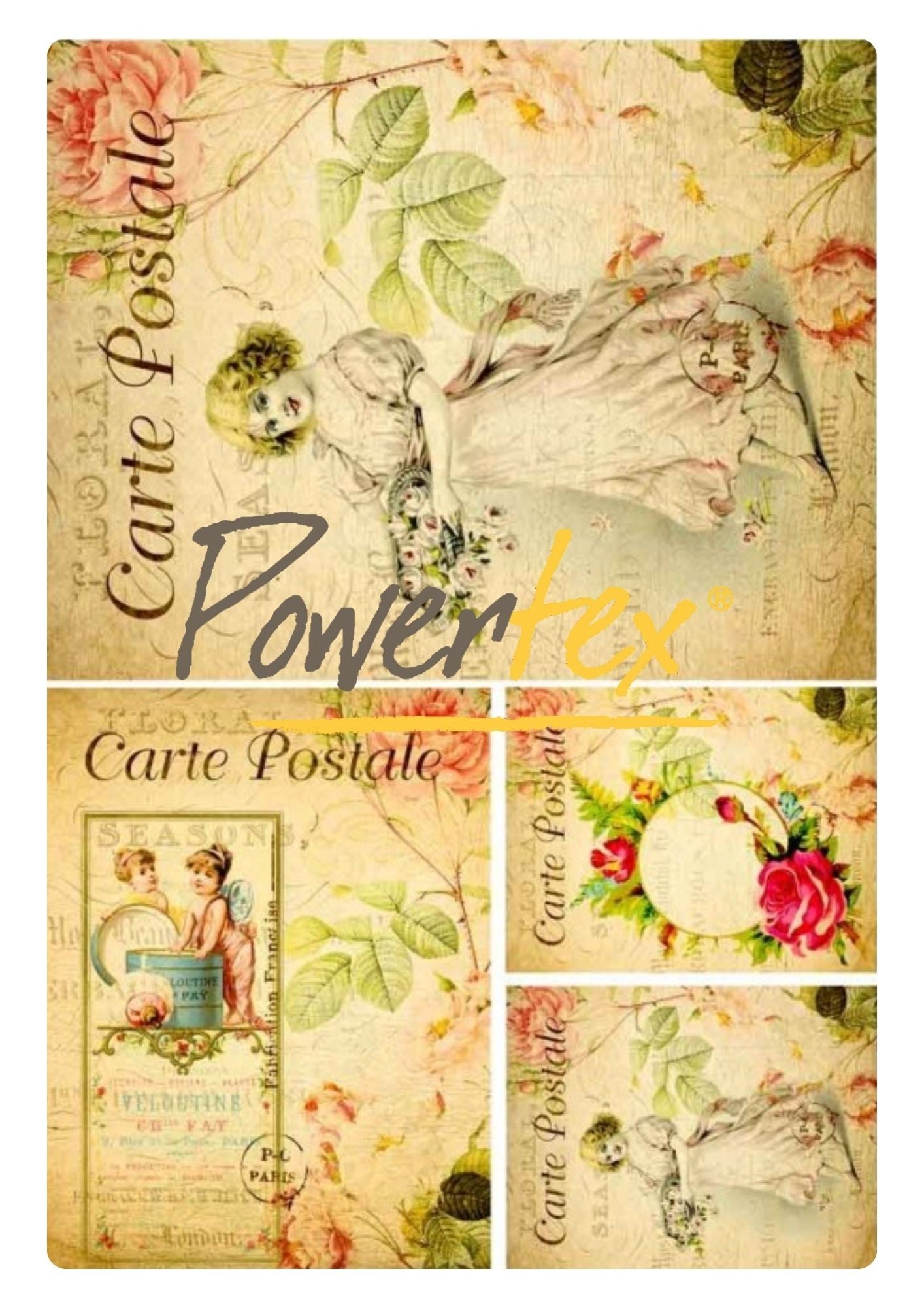 Antique Postcards Rice Papers Collection