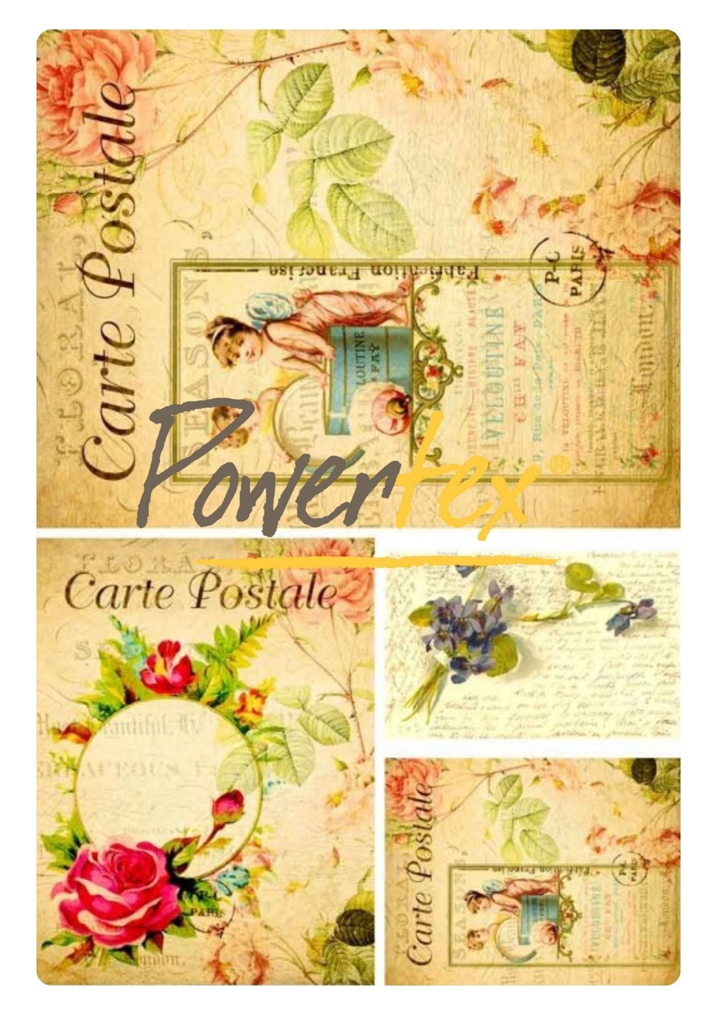 Antique Postcards Rice Papers Collection