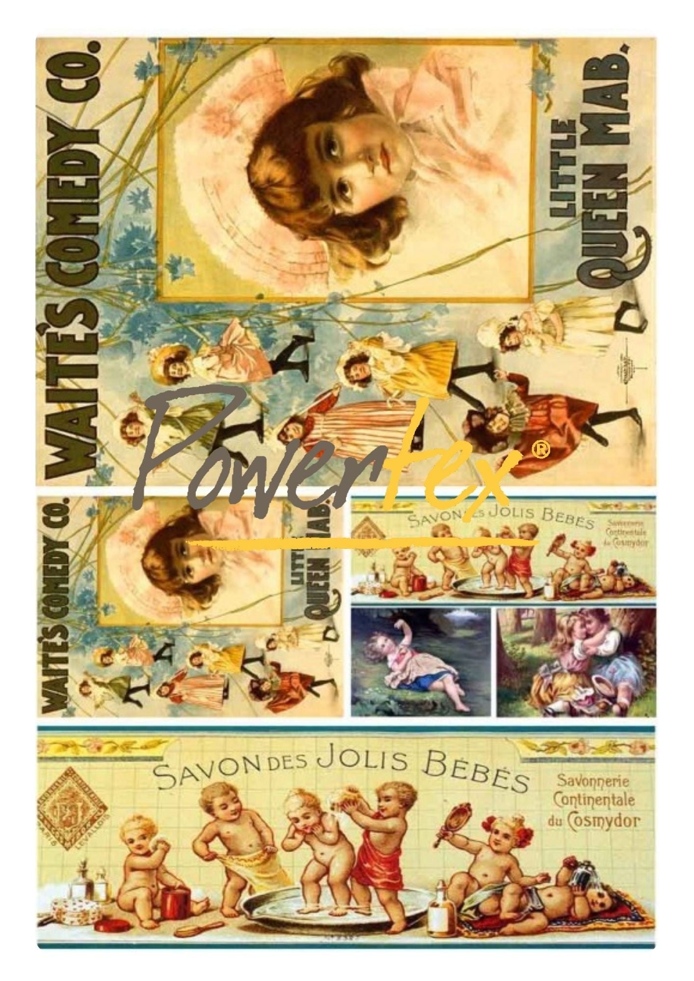 Antique Postcards Rice Papers Collection
