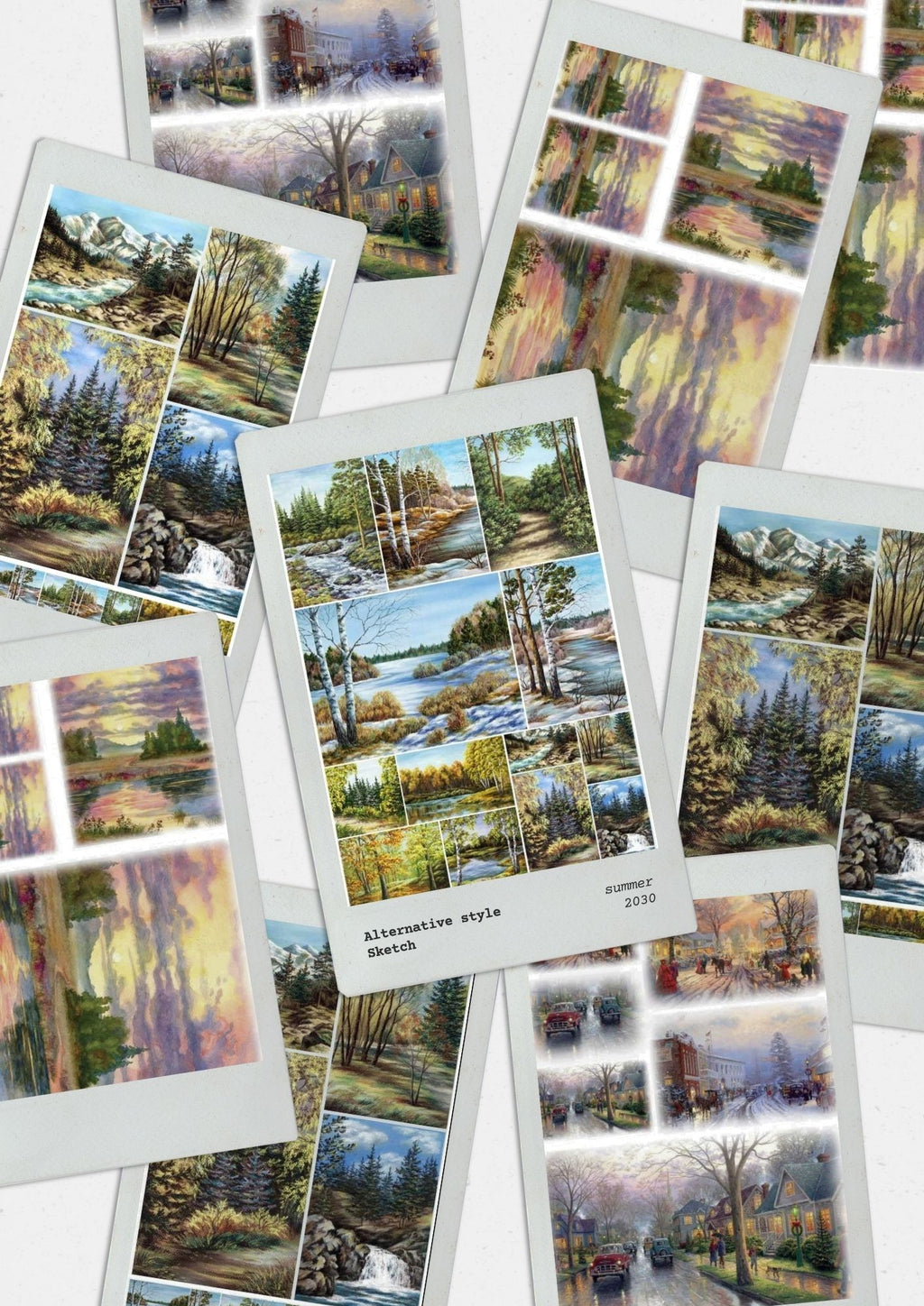 Landscape Scenery Rice Papers Collection