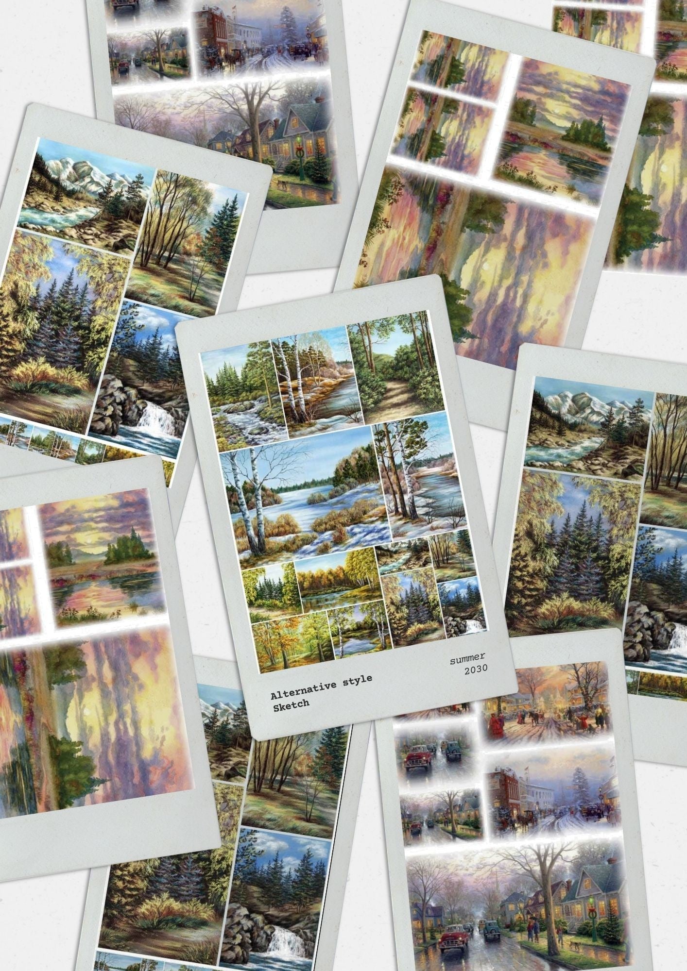 Landscape Scenery Rice Papers Collection