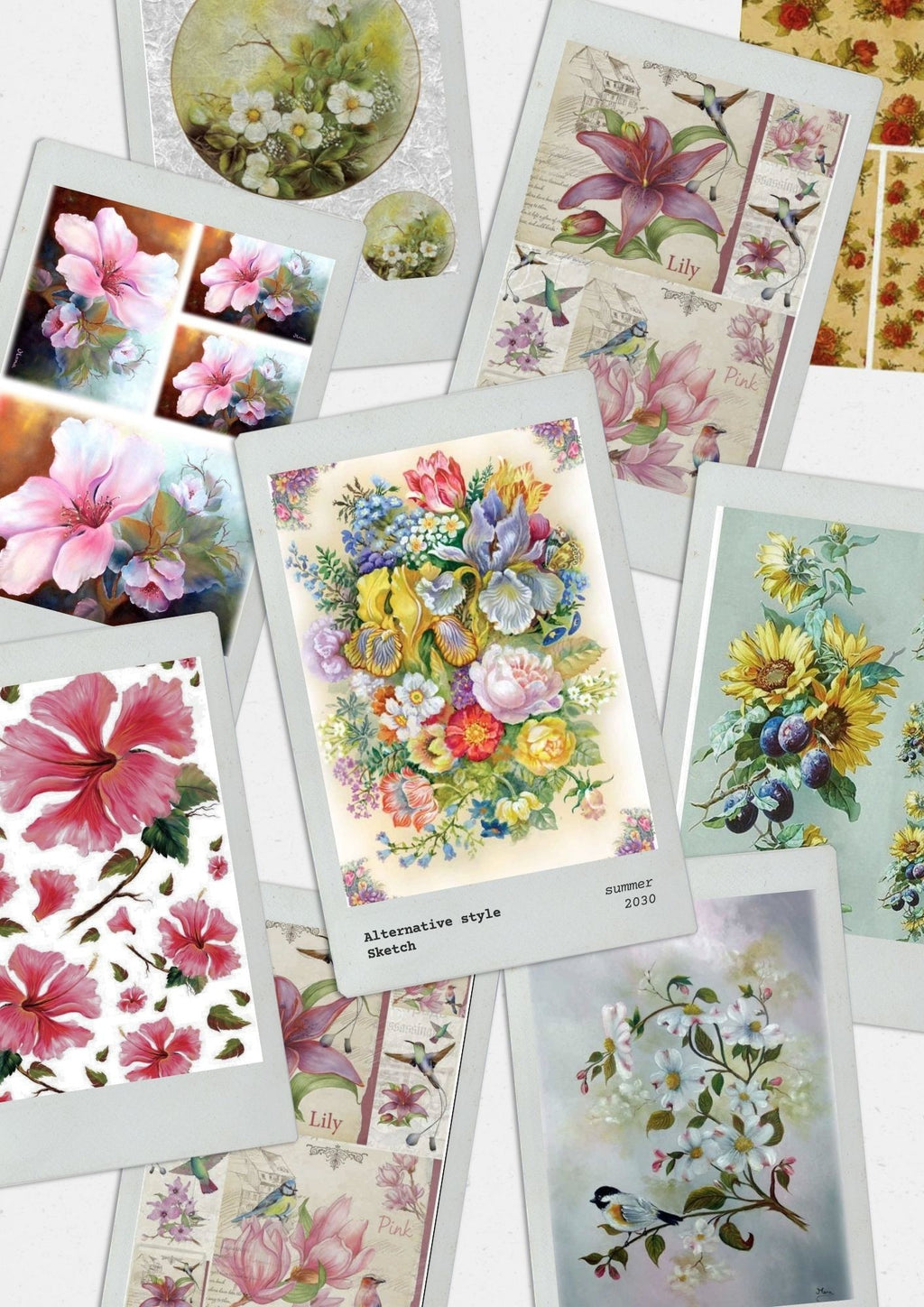 Floral Rice Paper Collection