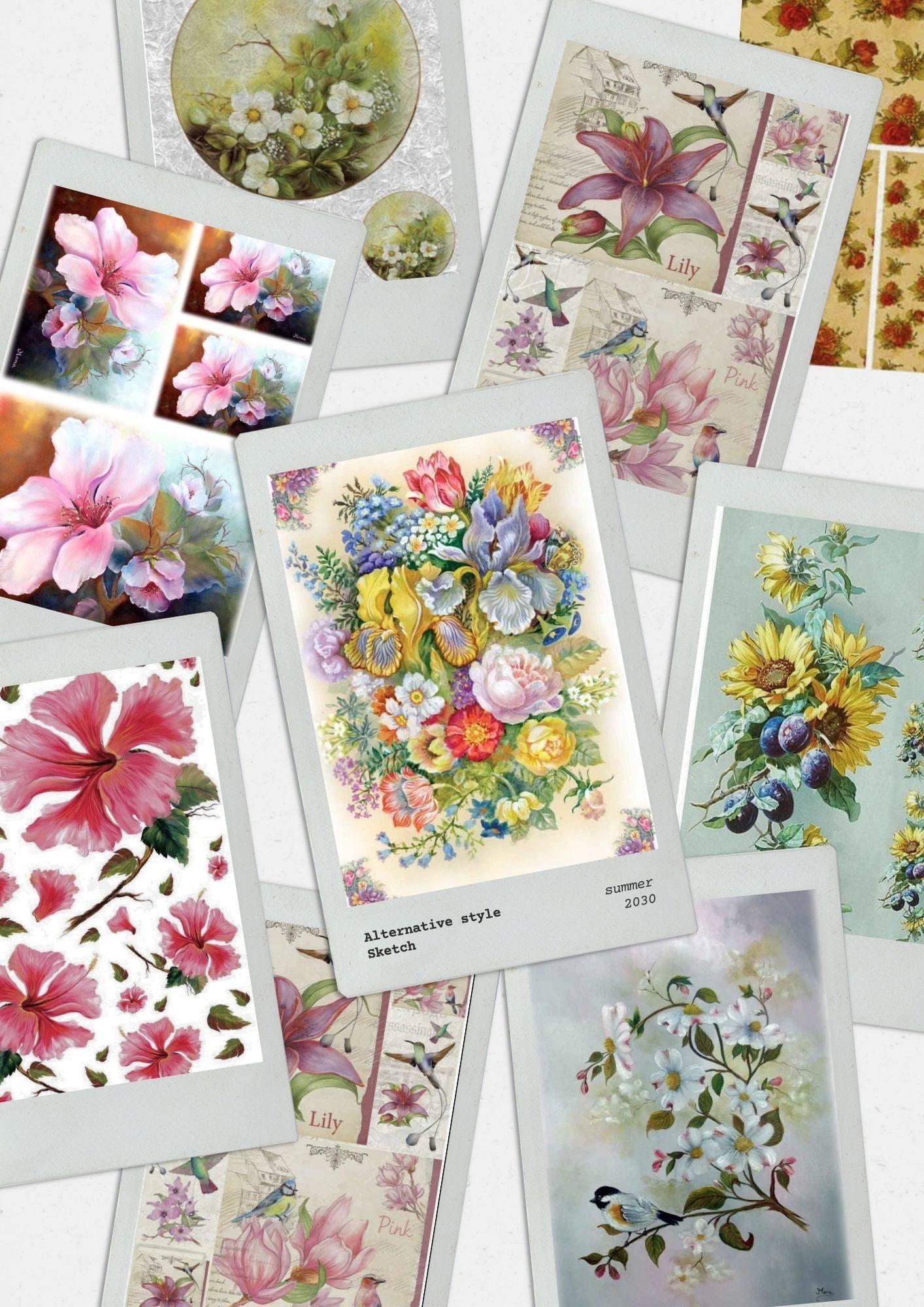 Floral Rice Paper Collection