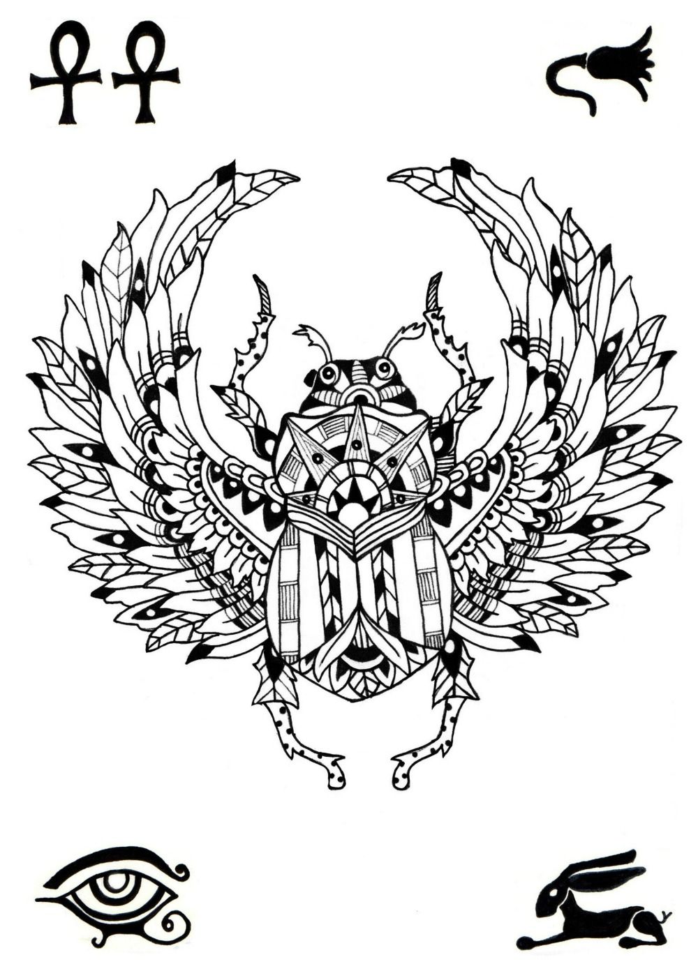 Rosehart Studio Scarabella Stamp