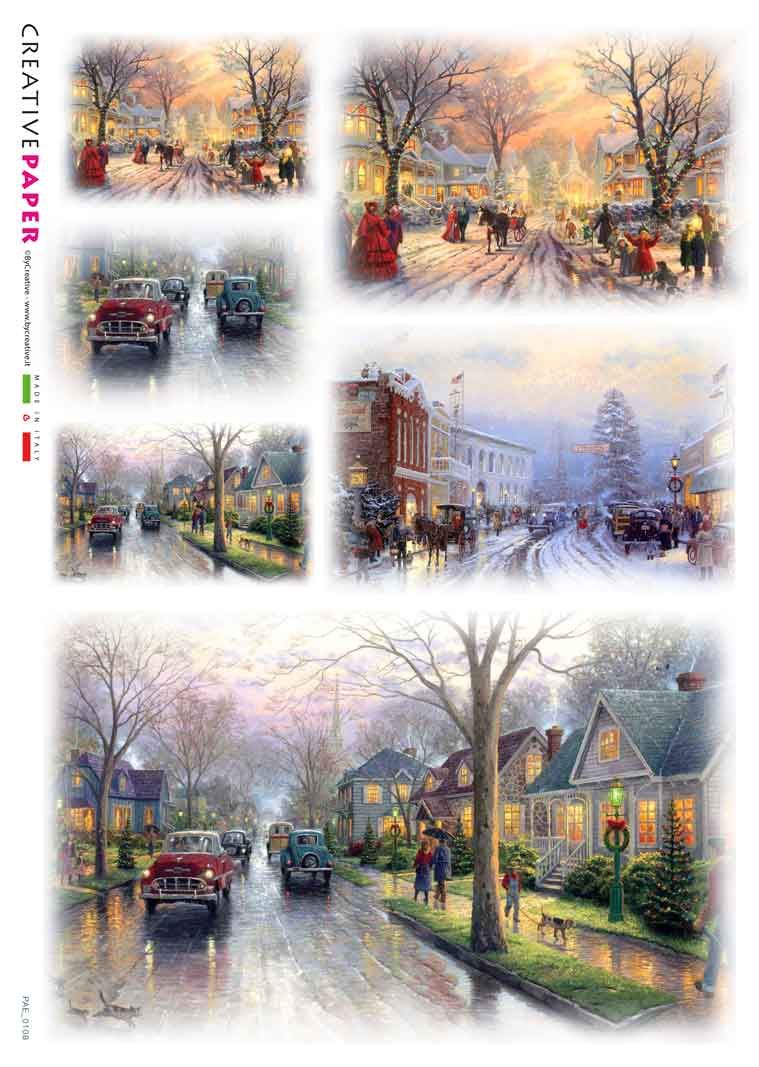 Landscape Scenery Rice Papers Collection