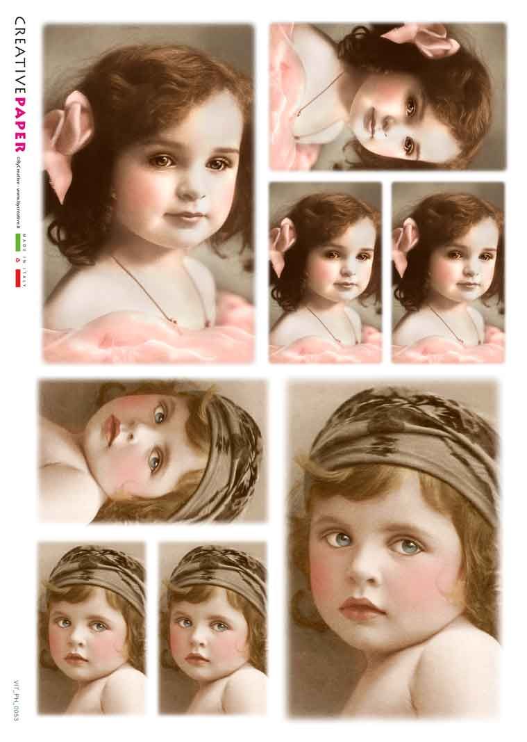 Rice Paper Victorian/ Vintage Style Portraits