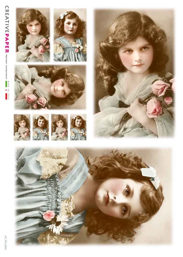 Rice Paper Victorian/ Vintage Style Portraits