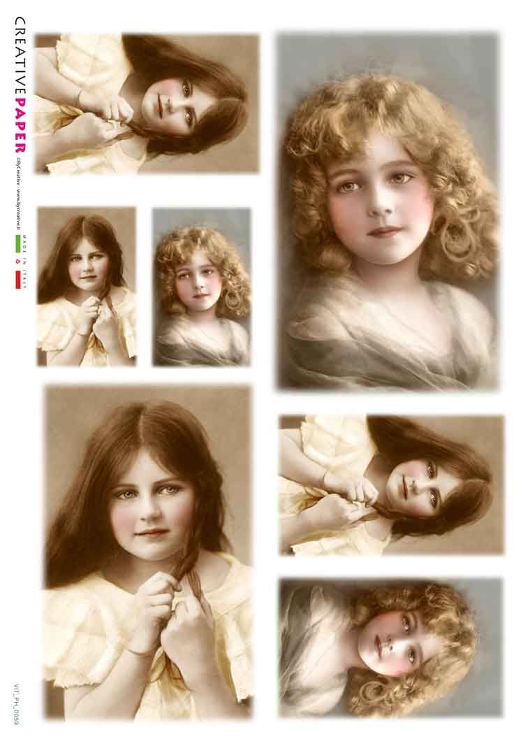 Rice Paper Victorian/ Vintage Style Portraits