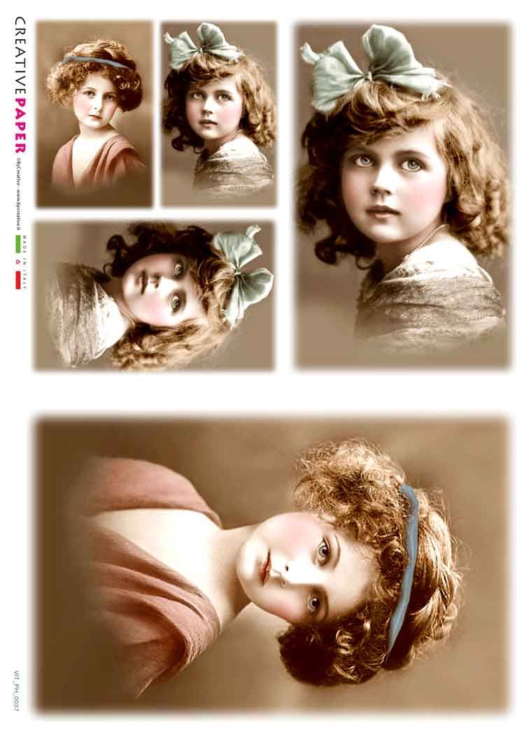 Rice Paper Victorian/ Vintage Style Portraits