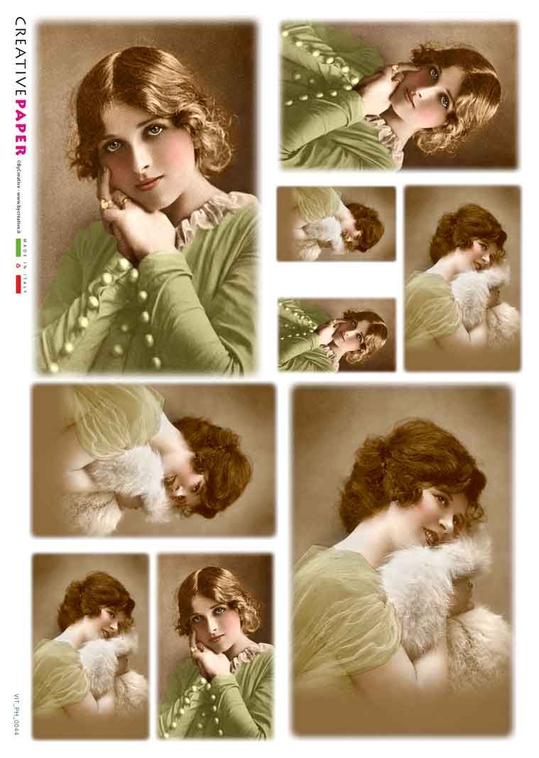 Rice Paper Victorian/ Vintage Style Portraits