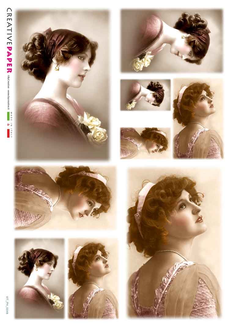 Rice Paper Victorian/ Vintage Style Portraits