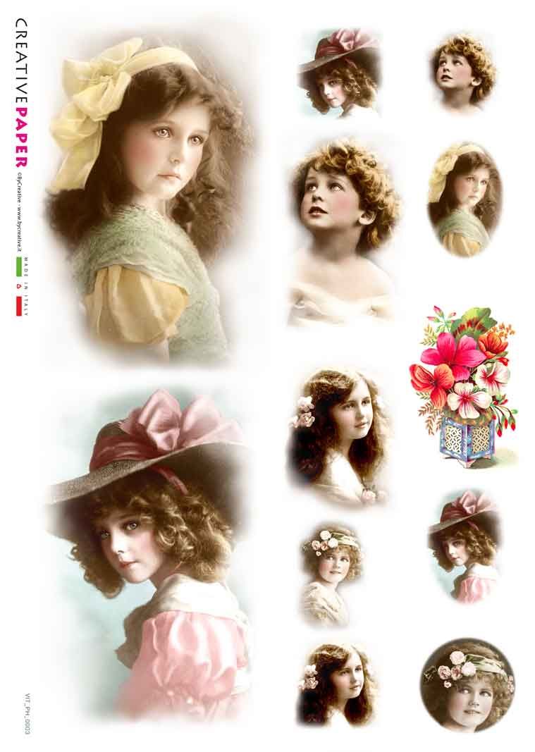 Rice Paper Victorian/ Vintage Style Portraits